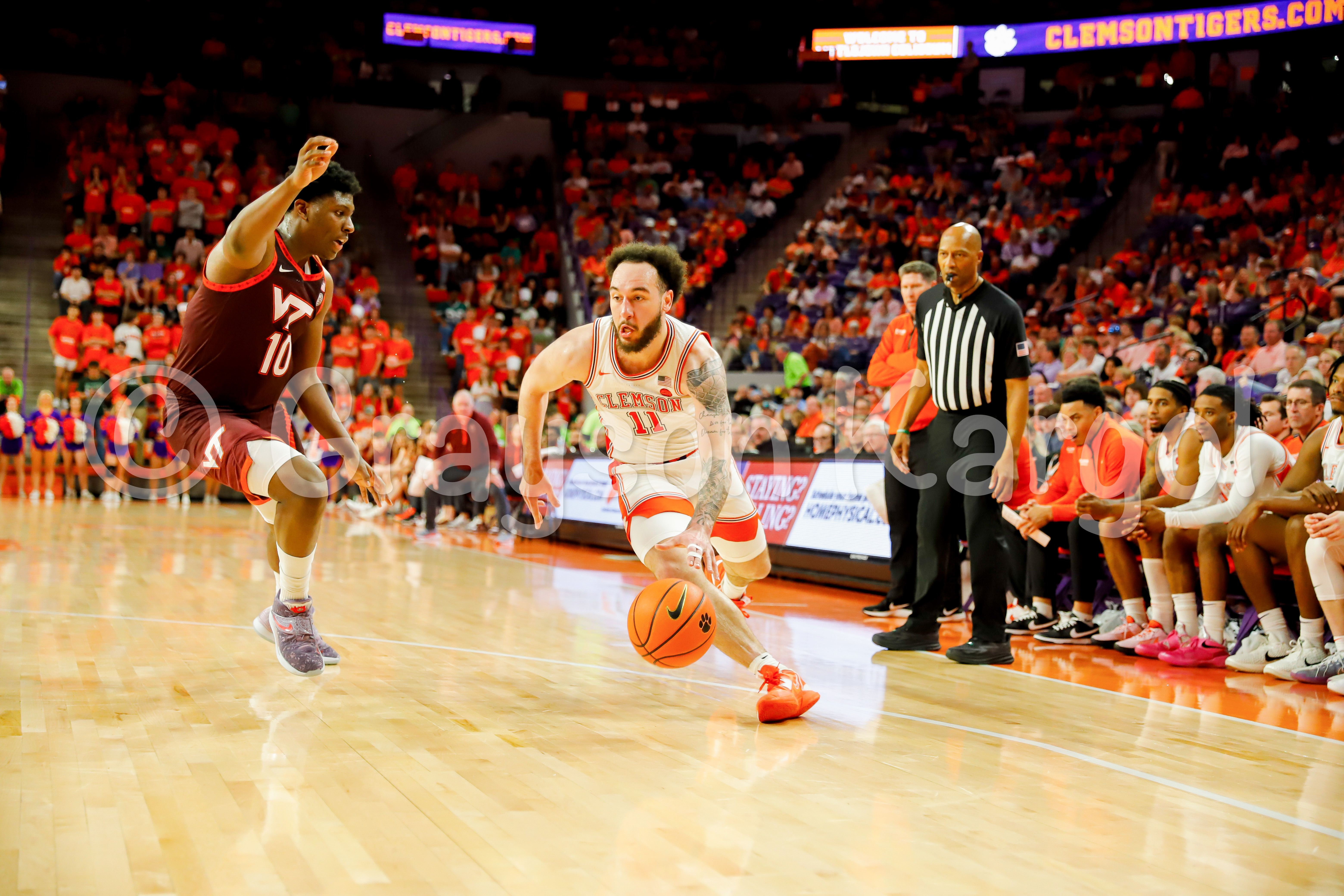 Clemson Mens Basketball vs VT on 3/8/25